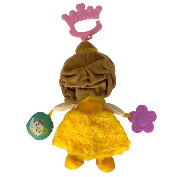 Disney Baby Belle Plush Toy With Teether Rattle Light and Sound For Infants - Picture 2 of 4